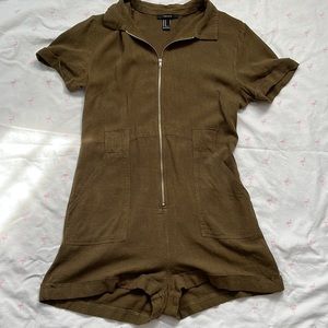Green Romper from Forever 21